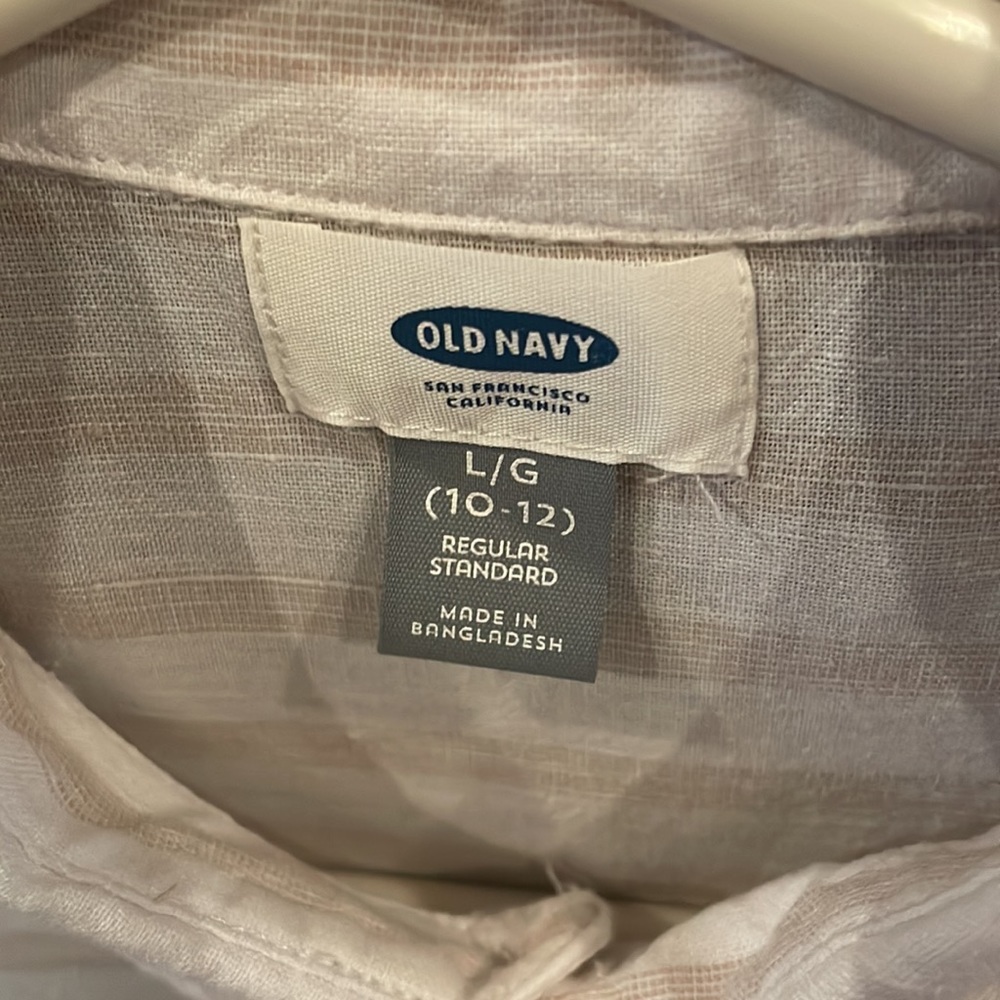 THREE Boys (10/12) Old Navy short sleeved button down shirts - Picture 5 of 7